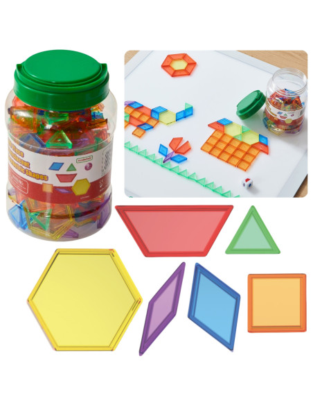 MASTERKIDZ Zestaw Klocki Montessori Tangram Mozaika 140 el.