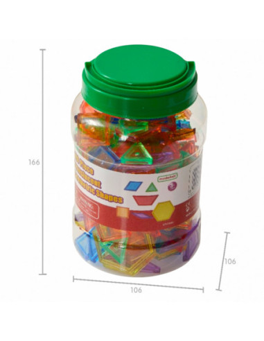 MASTERKIDZ Zestaw Klocki Montessori Tangram Mozaika 140 el.