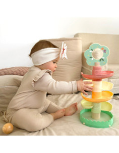 WOOPIE GREEN Drewniany Kulodrom Tor Kulkowy 6EL Sensoryczne Edukacyjny 2