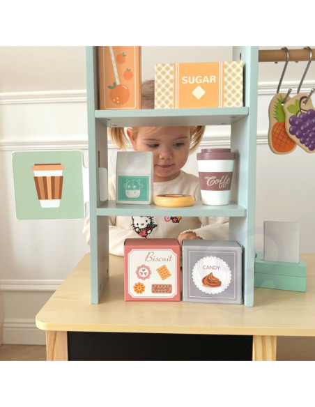 WOOPIE GREEN Duży Wielofunkcyjny Drewniany Straga 73EL