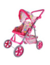 WOOPIE ROYAL Spacerówka Wózek dla Lalek Serca Kolorowe