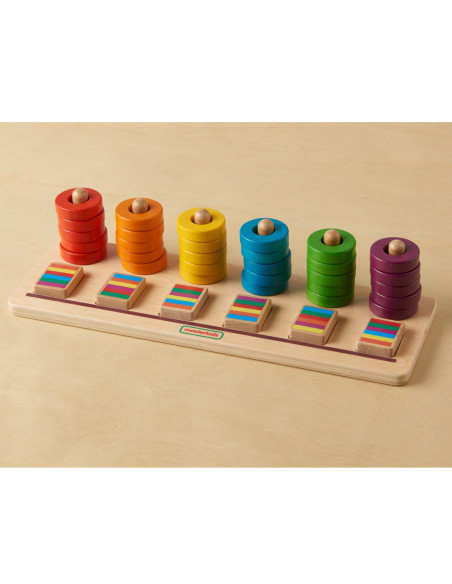 MASTERKIDZ Układanka Nauka Liczenia i Kolorów Sorter Montessori