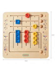 MASTERKIDZ Układanka Sortowanie Diamentów - Tablica Ścienna Edukacyjna Montessori 2