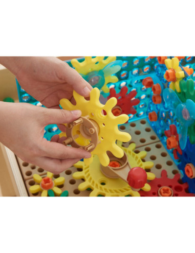 Masterkidz Zestaw kolorowych trybików i kół zębatych 198 elemenów