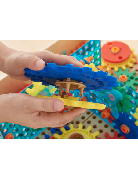 Masterkidz Zestaw kolorowych trybików i kół zębatych 198 elemenów