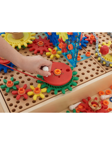 Masterkidz Zestaw kolorowych trybików i kół zębatych 198 elemenów