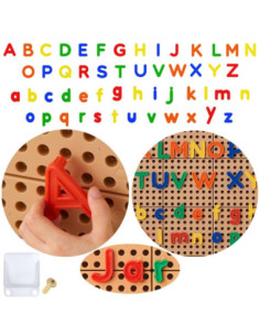 MASTERKIDZ Alfabet Zestaw 122 Liter Dużych i Małych