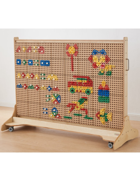 MASTERKIDZ Zestaw Geometrycznych Kształtów Klocków do Paneli Ściennych STEM 260 el.