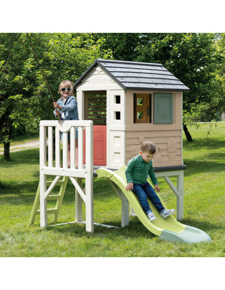 Smoby Domek Na Palach Ze Zjeżdżalnią