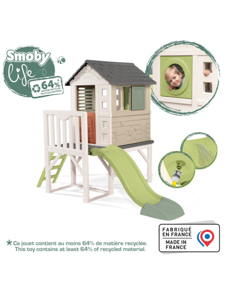 Smoby Domek Na Palach Ze Zjeżdżalnią