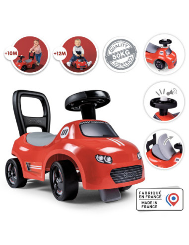 Smoby Czerwony Jeździk z klaksonem Ride-On