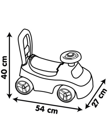 Smoby Czerwony Jeździk z klaksonem Ride-On