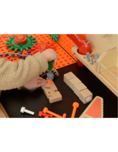 MASTERKIDZ Drewniany Warsztat XXL Montessori STEM z Narzędziami 2