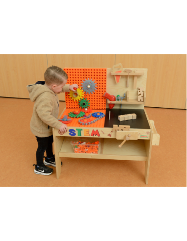 MASTERKIDZ Drewniany Warsztat XXL Montessori STEM z Narzędziami