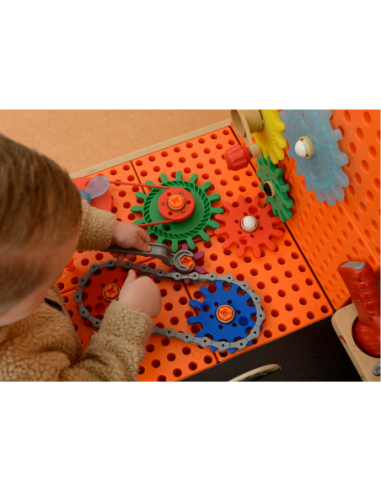 MASTERKIDZ Drewniany Warsztat XXL Montessori STEM z Narzędziami