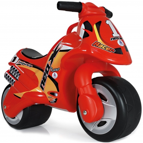 Injusa Jeździk Motor Pchacz Neox Race Czerwony Szerokie koła