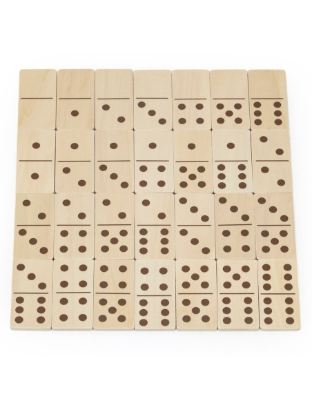 VIGA Drewniane Domino 2w1 Zwierzęta i Liczby