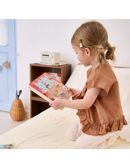 VIGA Puzzle Dźwiękowe Dopasuj Muzykujące Zwierzęta