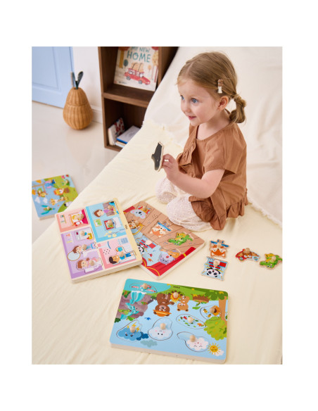 VIGA Puzzle Dźwiękowe Odkrywamy Naturę