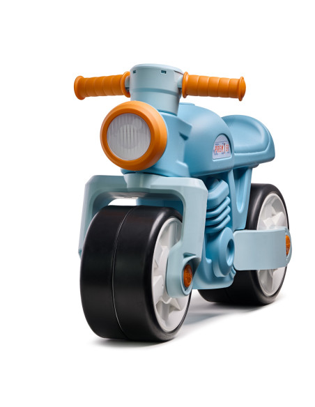 Falk Jeździk Biegowy Ciche Koła Motor Retro Niebieski 1+