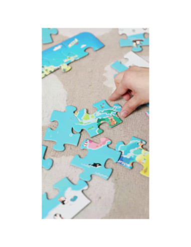 Classic World Puzzle Mapa Świata