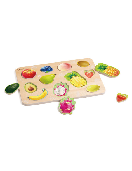 Classic World Drewniana Układanka Owoce