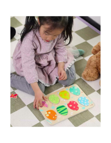 Classic World Drewniana Układanka Jajka Dinozaurów