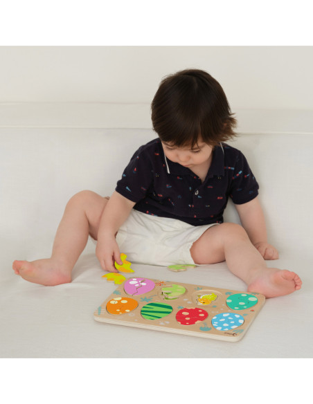 Classic World Drewniana Układanka Jajka Dinozaurów