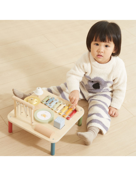 Viga Drewniany Stolik Edukacyjny Muzyczny Sensoryczny 7W1