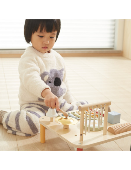 Viga Drewniany Stolik Edukacyjny Muzyczny Sensoryczny 7W1