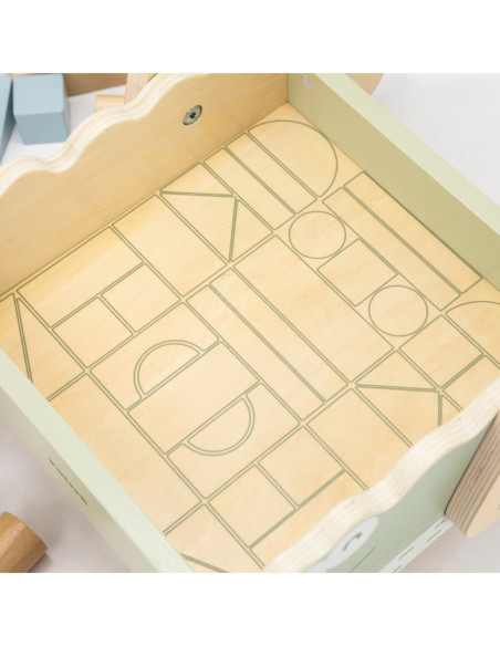 Viga Drewniany Wózek Na Klocki Pchacz