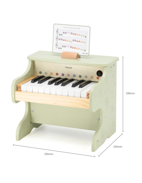 Viga Pianino Zielone Nauka Gry