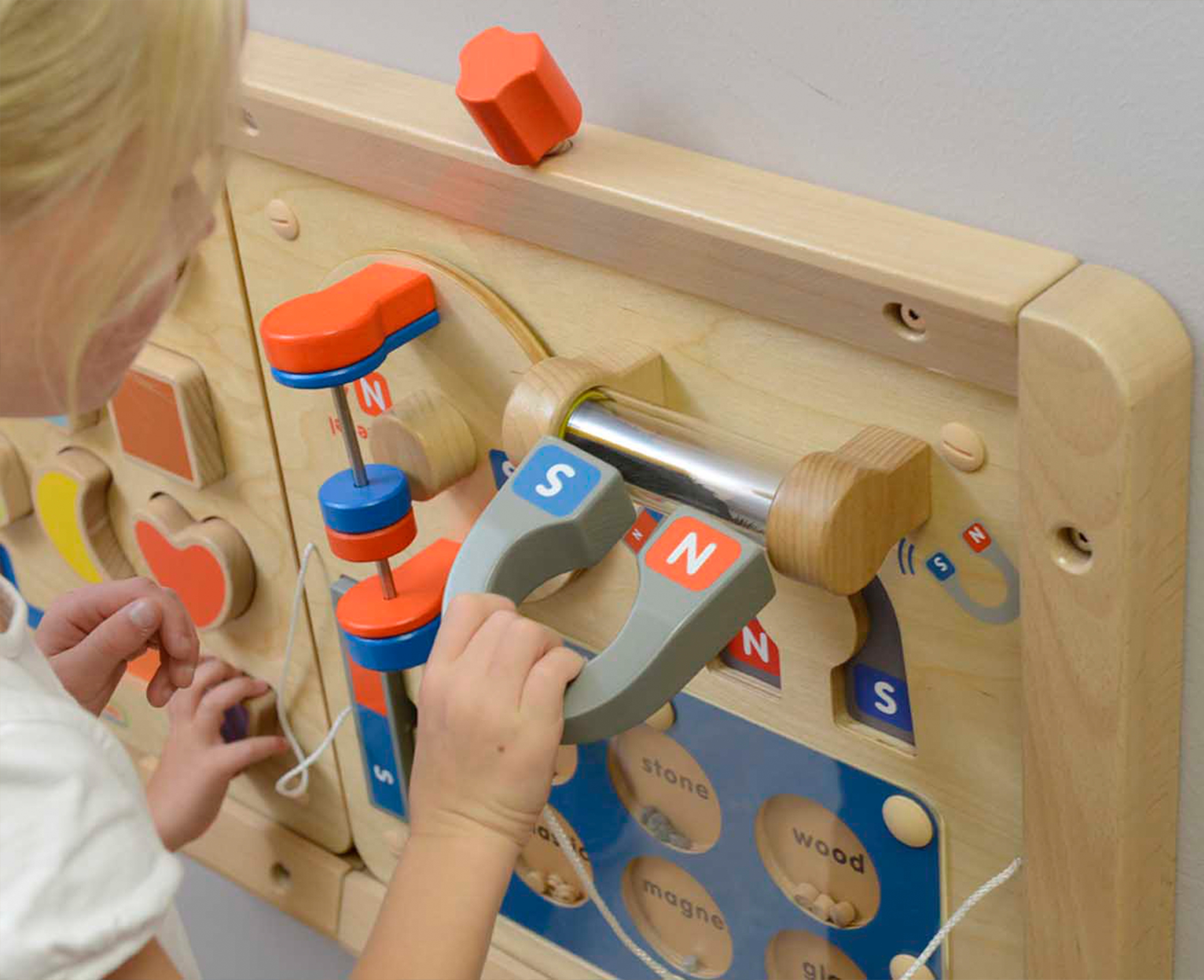 Nauka o przyciąganiu magnetycznym - ścienna tablica edukacyjna flex montessori