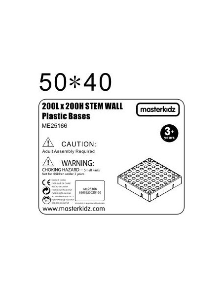 MASTERKIDZ Panel Ścienny Tablica Naukowa Kreatywna STEM 20x20 cm Bez Panelu Montażowego
