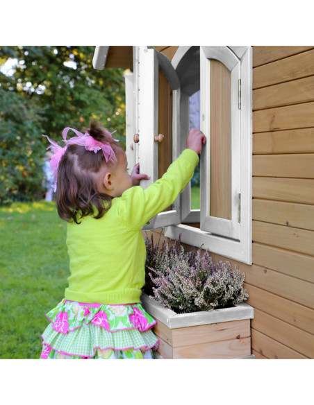 AXI Drewniany Domek z Oknami Alex Playhouse 178 cm