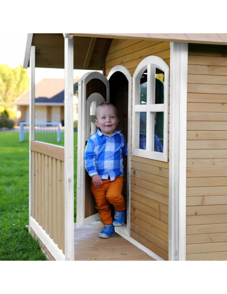 AXI Drewniany Domek z Oknami Alex Playhouse 178 cm