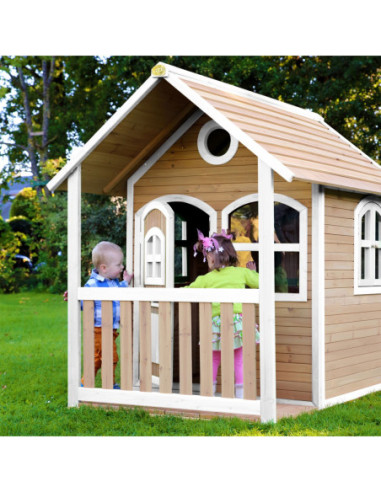 AXI Drewniany Domek z Oknami Alex Playhouse 178 cm