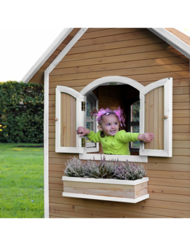 AXI Drewniany Domek z Oknami Alex Playhouse 178 cm