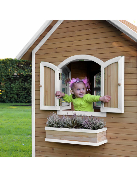 AXI Drewniany Domek z Oknami Alex Playhouse 178 cm