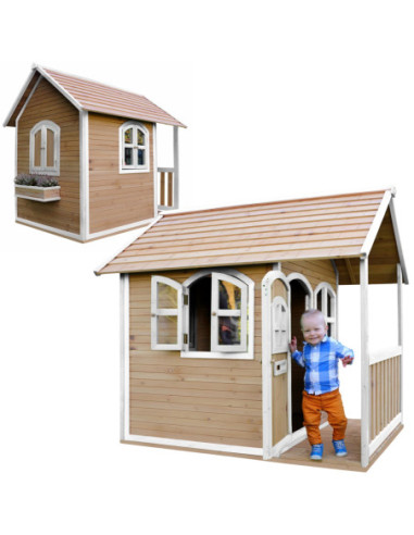 AXI Drewniany Domek z Oknami Alex Playhouse 178 cm
