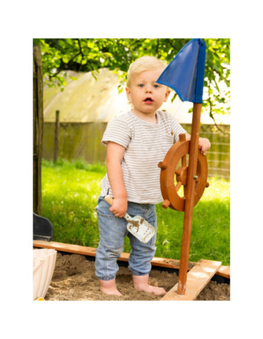 AXI Drewniana Piaskownica Doris ze Schowkiem + Pokrowiec 153 cm