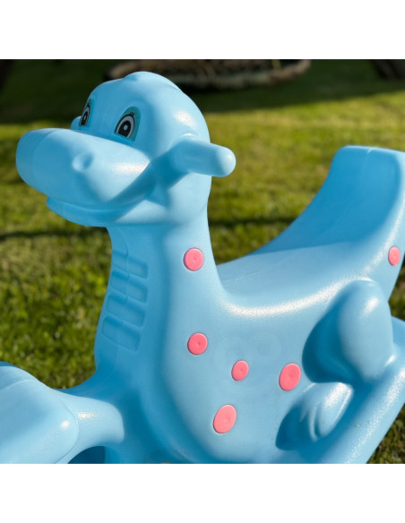 WOOPIE Bujak Dino Huśtawka Równoważna Jasno Niebieski