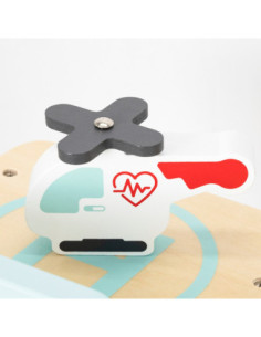 VIGA Drewniany 3 Piętrowy Szpital Zestaw 2