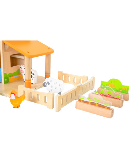 VIGA Drewniany Dom Farmera Zestaw