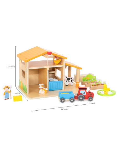 VIGA Drewniany Dom Farmera Zestaw