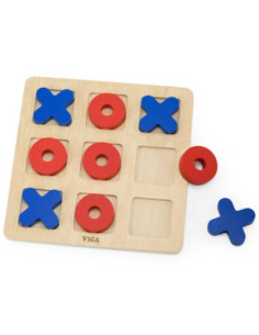 Viga Drewniana Gra Klasyczna Kółko i Krzyżyk