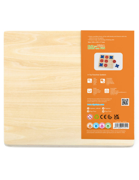 Viga Drewniana Gra Klasyczna Kółko i Krzyżyk