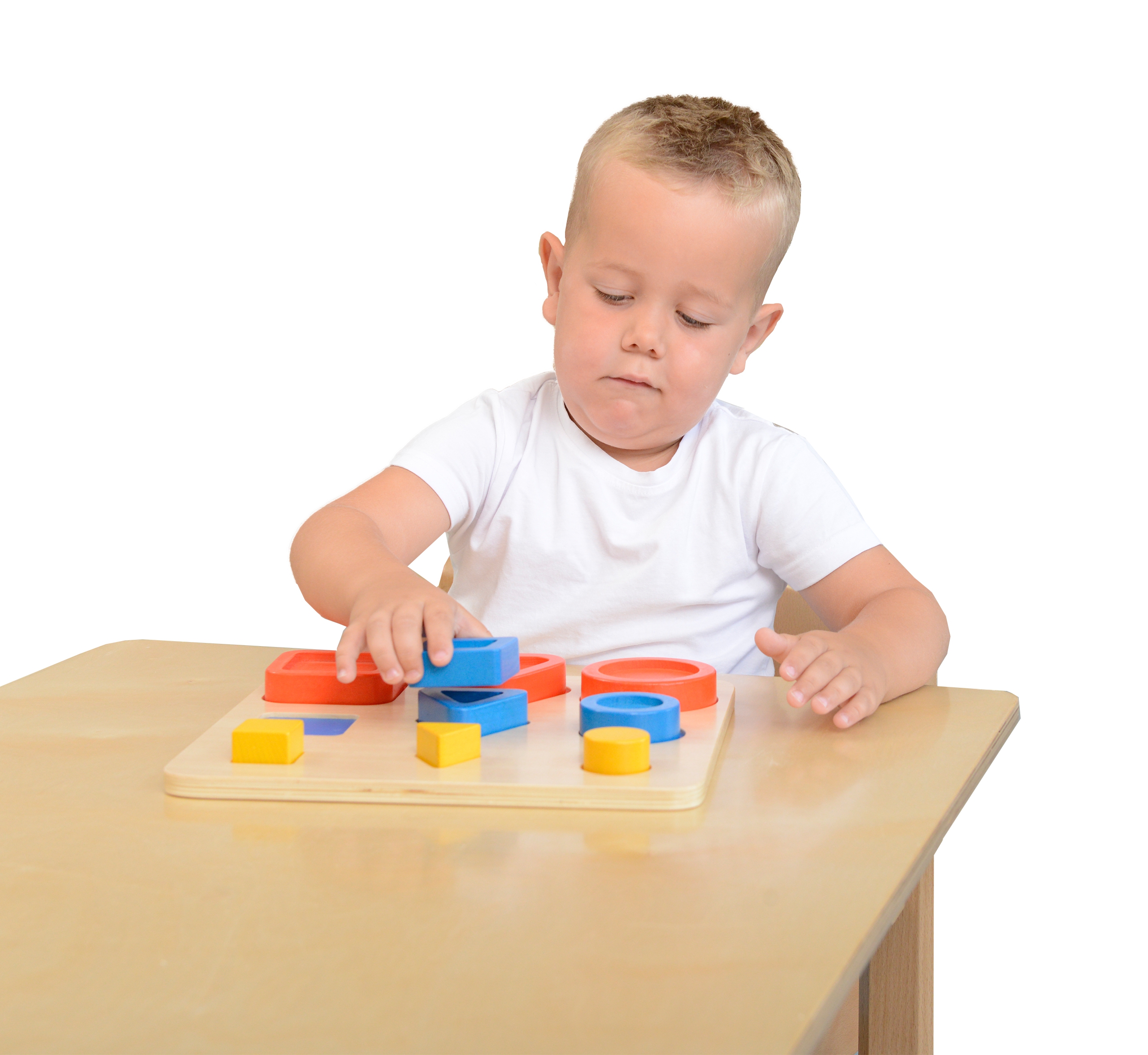Sorter kształtów klocki geometryczne montessori