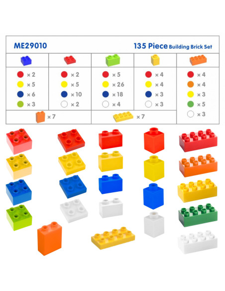 MASTERKIDZ Zestaw Klocków Konstrukcyjnych STEM 135 el.