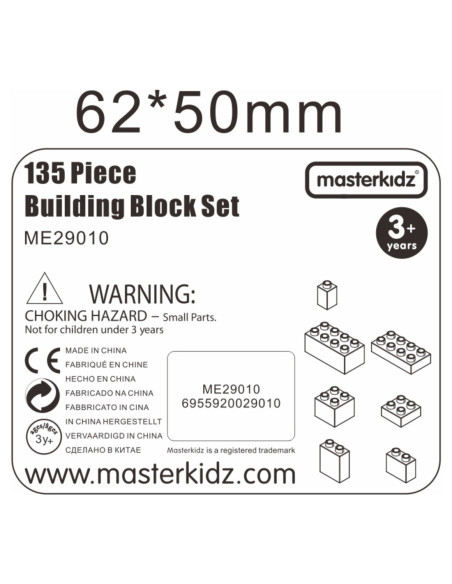 MASTERKIDZ Zestaw Klocków Konstrukcyjnych STEM 135 el.